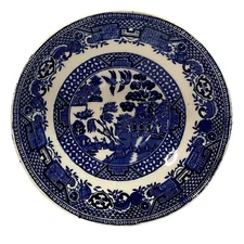 Vtg Old Willow Swinnertons Saucer Plate Stratford England 1940s 5 5/8" Diam