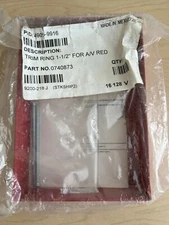 Simplex TYCO 4905-9916 / 49059916 Trim Ring 1-1/2" for A/V Red 0740873 NEW