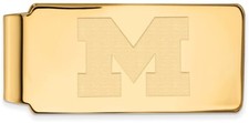 Gold Plated Sterling Silver Michigan (University Of) Money Clip by LogoArt