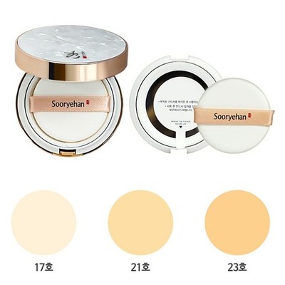 Sooryehan Bichaek Jadan Metal Cushion Foundation 15g + Refill Made in Korea