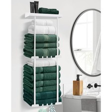 Towel Rack Towel Storage for Bathroom,Towel Holder for Bathroom Wall Towels O...