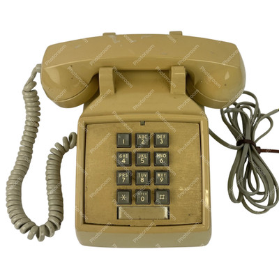 Vintage ITT 2500 Series  Push Button Touch Tone Desk Table Top Telephone w Cord
