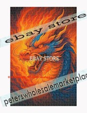 1000 piece jigsaw puzzle Flame Dragon psychedelic fantasy dream