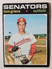 1971 Topps Baseball Card 167 Tom Grieve Washington Senators 