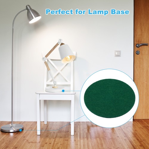 10PCS 6.5 Inch Dia Lamp Base Felt Dark Green Adhesive Felt 2mm Thickness - Picture 5 of 7