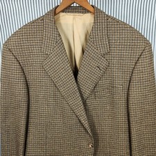 Vintage Sport Coat, Tweed Houndstooth (48R) - HICKEY-FREEMAN (c. 1995-2004)