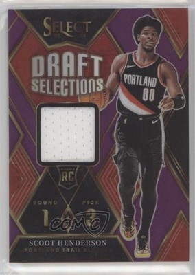 2023-24 Panini Select Purple Prizm 13/99 Scoot Henderson #DSM-HN Rookie RC 11es