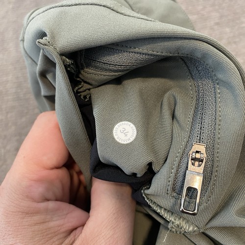 Lululemon ABC Slim 5 Pocket Pants Mens 34x32 Grayish Green Warpstreme LM5552S - Picture 6 of 11
