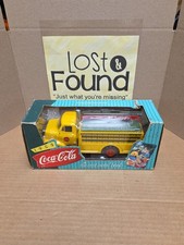 1953 Ford Coca Cola Delivery Truck Coin Bank ERTL 1995 Die Cast Metal BOX DAMAGE