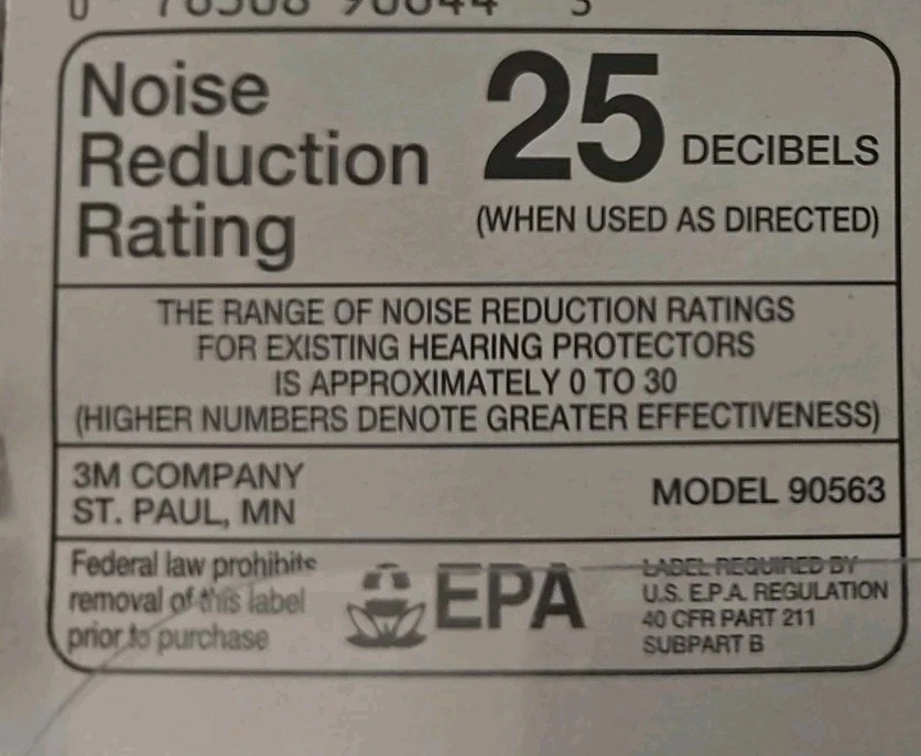 Orejeras plegables de espuma suave 3M 25 dB negras Foto 2 de 2