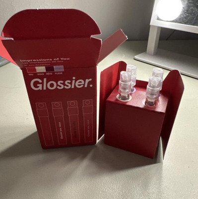 100% Authentic Glossier You Perfume Sampler Set,4 x 0.05 oz/ 1.5 mL