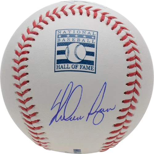 Nolan Ryan Texas Rangers Autographed Hall of Fame Logo Baseball Signed