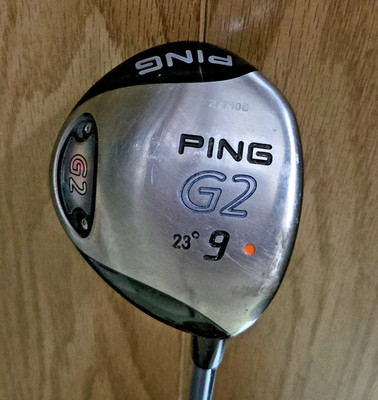 Ping G2 Ladies 9 Wood~23 Degrees~RH~TFC 100~Low Kick~light Weight~Orange Dot