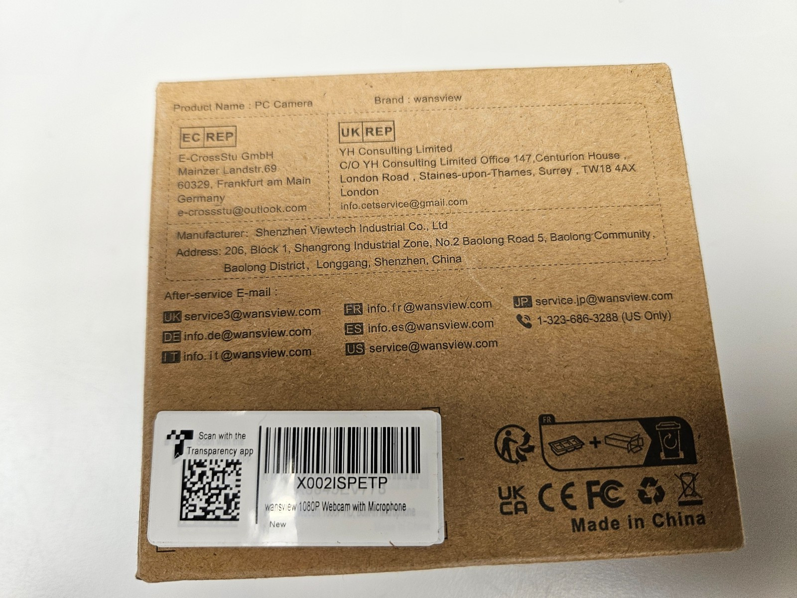 1080P Webcam with Microphone, Wansview 101 USB Desktop Laptop