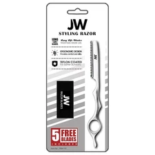 JW Professional Hair Styling Thinning Texturizing Cutting Feather Razor + 5... 