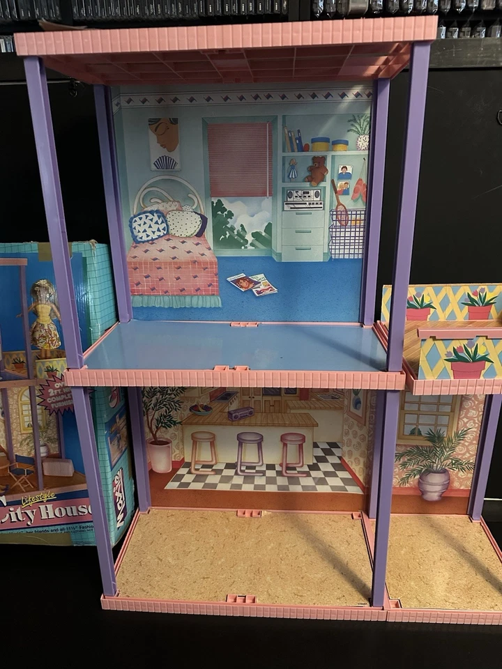 RARO MAXIE Meritus Lifestyle City House 2 pisos con caja-1984-estilo Barbie-retro🤩 Foto 2 de 4
