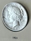 1921 $1 Peace Silver Dollar High Relief High Grade Nice Choice MS/AU