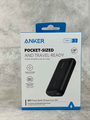 Anker 5000mAh Power Bank Pocket-Sized - PowerCore - Black - New, Sealed!