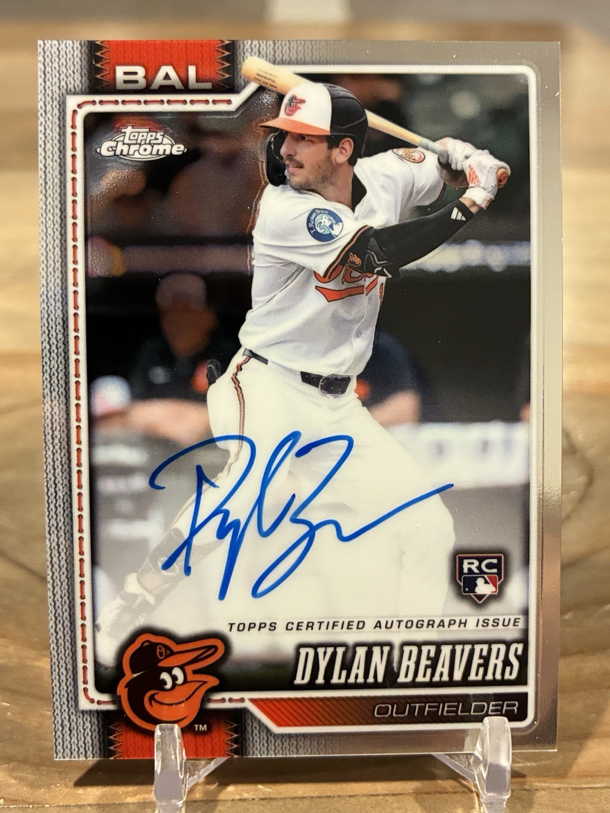 2026 Topps Chrome DYLAN BEAVERS RC Rookie On-Card Auto Autograph RA-DB Orioles