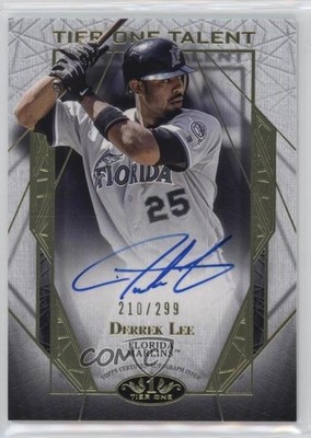 2022 Topps Tier One Tier One Talent 210/299 Derrek Lee #T1TA-DL Auto 0rd2