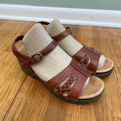 Brown Leather Sandals with Buckle  8.5-9 Valia Gabriel Women main image 3