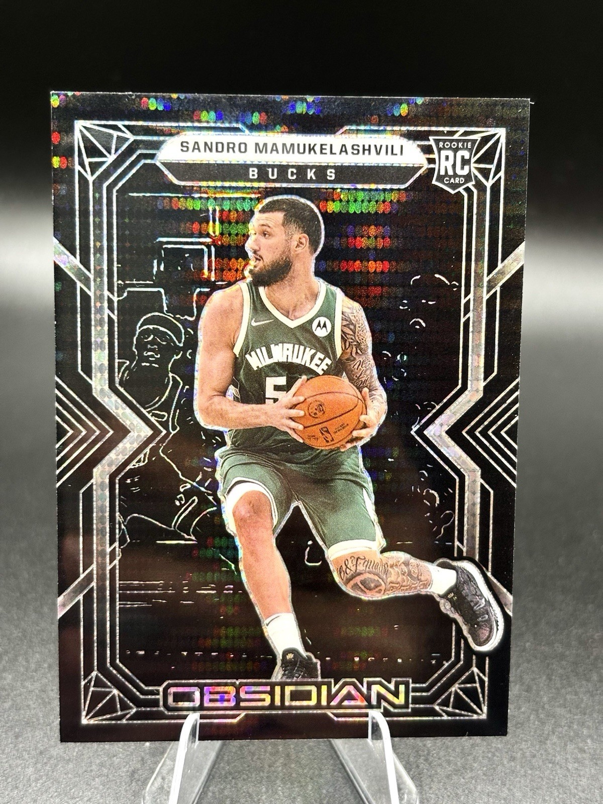 2021-22 Panini Obsidian - Sandro Mamukelashvili #194 Electric Etch Asia (RC)