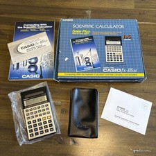 Vintage Casio Fx-115m Solar Scientific Calculator Made in Japan with Box Set