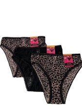 Maidenform 3 Pairs High Leg Panties S/5 Multi-Color DMSLHB NEW