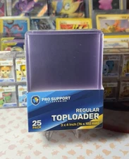 1x Pack Top Loaders - Pro Support Accessories - 25 Top Loaders Per Pack