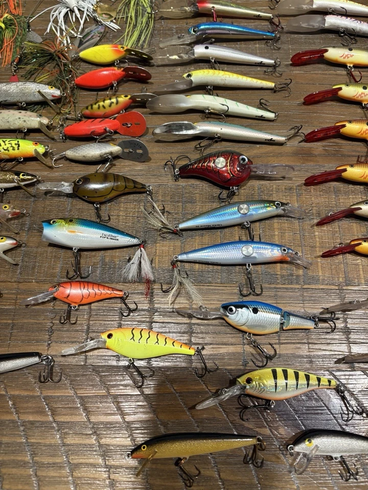 Lote de (120) iscas de pesca - novas e usadas. Leia a descrição - Imagem 4 de 4