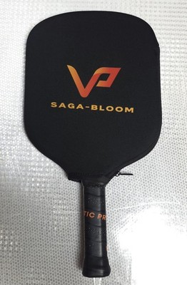 VATIC PRO SAGA-BLOOM 16MM CARBON FIBER PICKLEBALL PADDLE USED W/ COVER