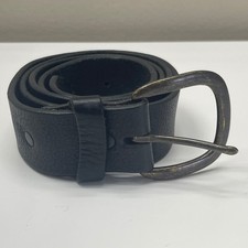 Justin Belt Mens 38 Black Top Grain Leather Western Casual Made in USA 232BK