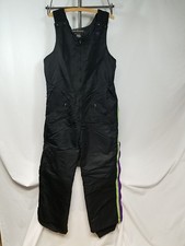 Arctic Cat Vintage Arcticwear Black Men's Snowmobile Bib Thinsulate Lined Large 