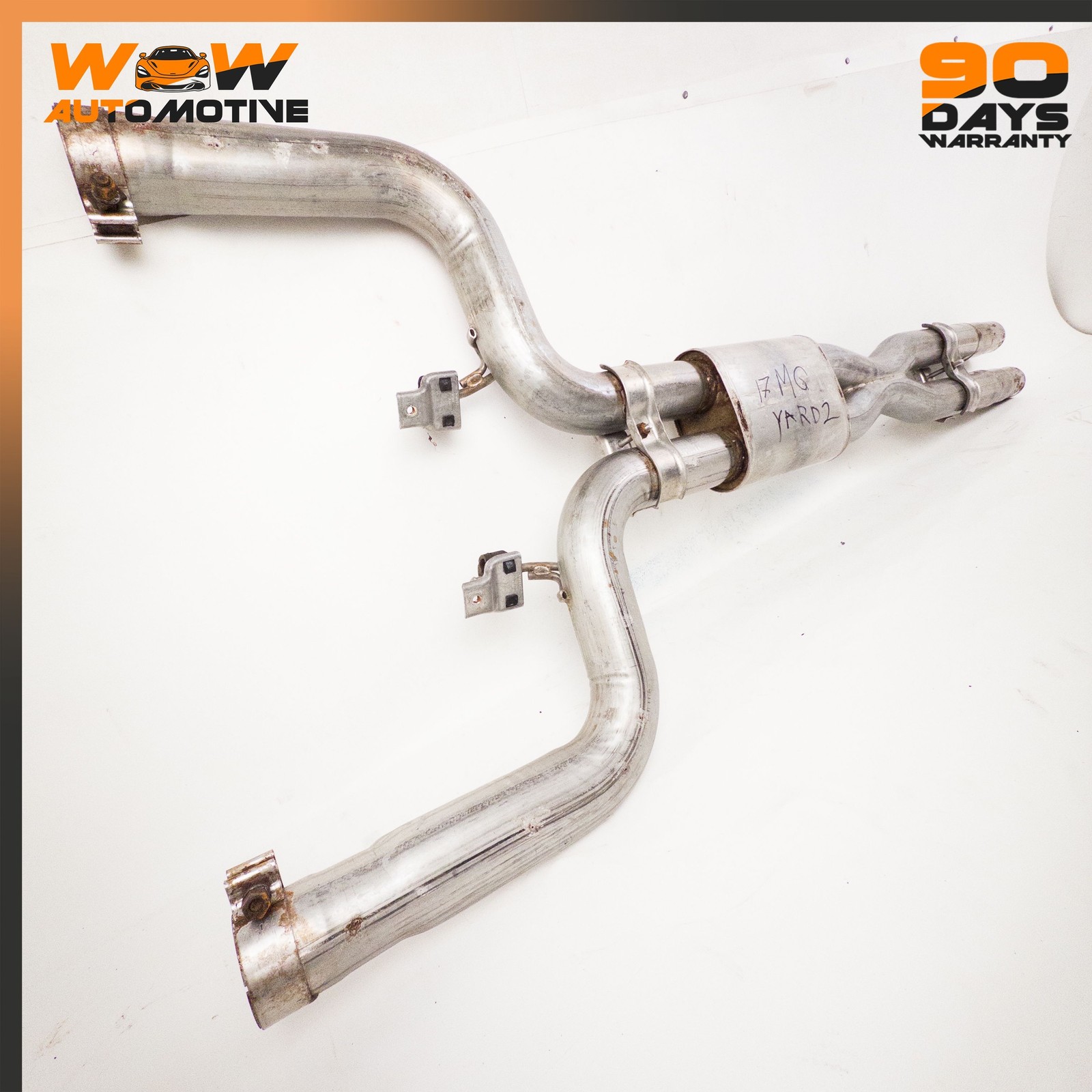 14-19 MASERATI GHIBLI 3.0L REAR MUFFLER EXHAUST SILENCER BOX CROSS PIPE OEM