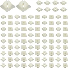100 PCS License Plate Screw Inserts, Nylon Inserts for Front 100
