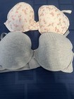 2 Laura Ashley Bras Size 42D Style #8403-16 1 Pink Floral 1 Grey — photo 3