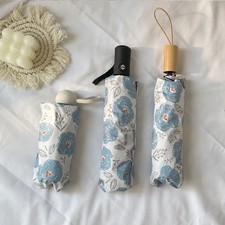 French retro floral umbrella sun-rain dual-purpose female student Korean version