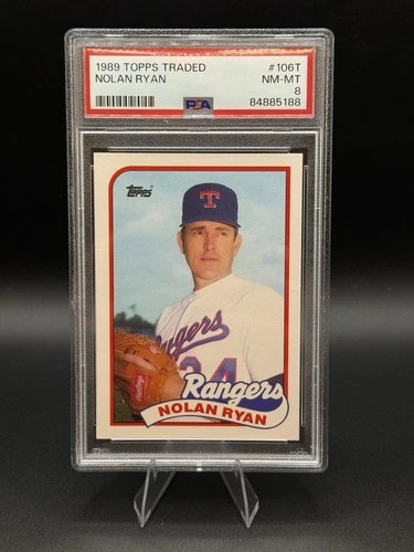 1989 Topps Traded - Nolan Ryan #106T PSA 8- Texas Rangers CC2