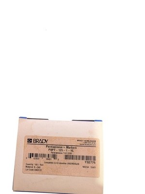 Brady PSPT-125-1-YL PermaSleeve  Wire Marker Sleeve, 1-1/64 Inch x 0.235 Inch, Y