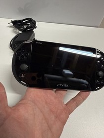 Sony Playstation Vita Slim PS Vita PCH-2001 Handheld Game System Black With Game