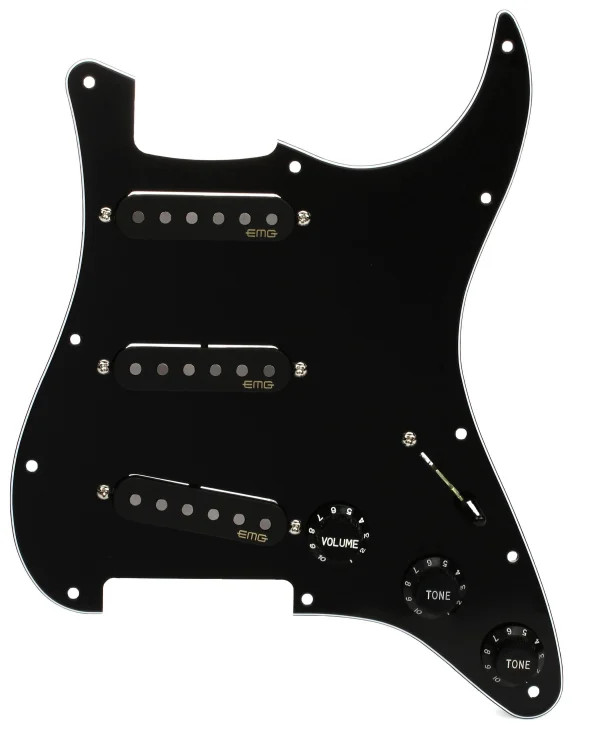 EMG ST54 Passive Alnico 2 Prewired Pickguard - Black