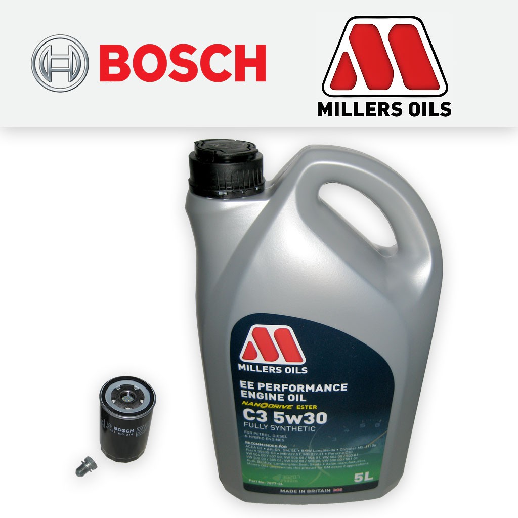 SERVICE KIT for AUDI A4 (B6) 2.0 16V FSI OIL FILTER +5w30 OIL (2002-2005)