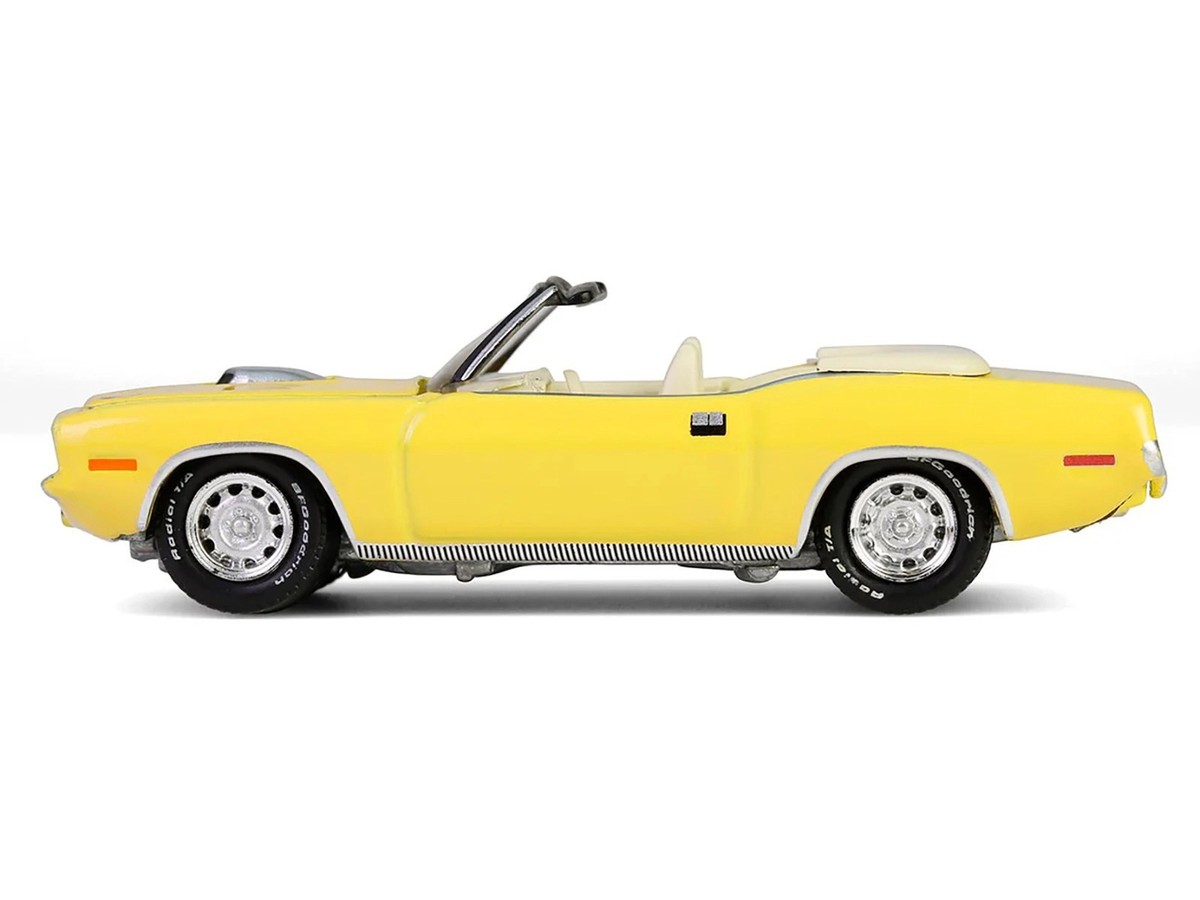 1970 PLYMOUTH 'CUDA CONVERTIBLE YELLOW 1/64 DIECAST MODEL BY