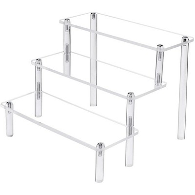 Acryl Riser Display Ständer, 3-stufig, Transparent, 20cm, Stand Organizer