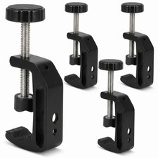 4-Pack Universal C-Clamp Desk Mount 1/4"-20 3/8"-16 Camera Light Holder