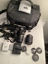 Nikon D3300 24.2MP DSLR Camera Kit w/ 18-55mm and 55-200mm Lenses extra