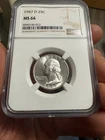 1947 Denver Mint, Washington Quarter, NGC MS66 Pure White Monster