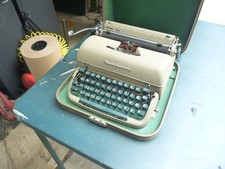 Vintage Remington Quiet-Riter Typewriter Miracle Tab 1950s w Case Parts or Repai thumbnail