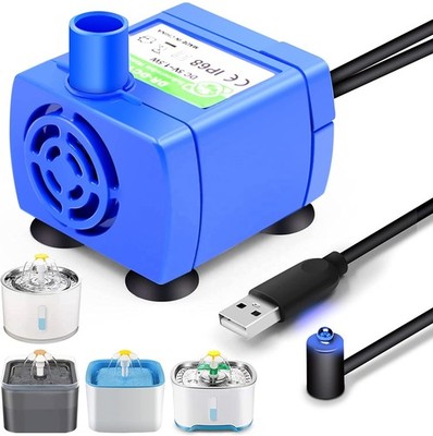 Super Leise Wasserpumpe Pumpe für Katzen Hunde Haustier Trinkbrunnen Ersatzpumpe