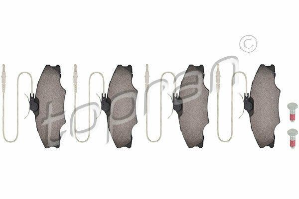 Plaquettes avant Peugeot 406 anti-bruit et haute friction 4252-68